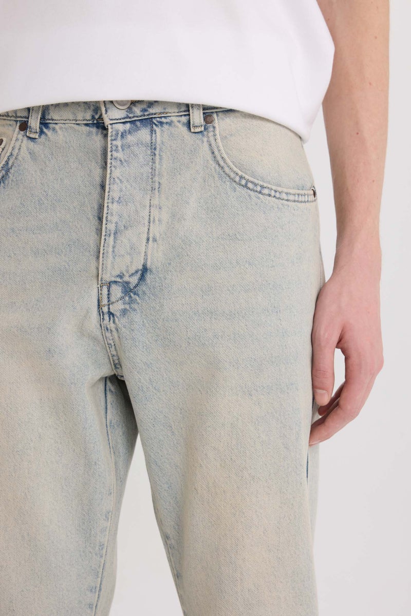 DeFacto Blue Man 90’S Slim Fit Super Skinny Hem Jeans Casual - Image 5